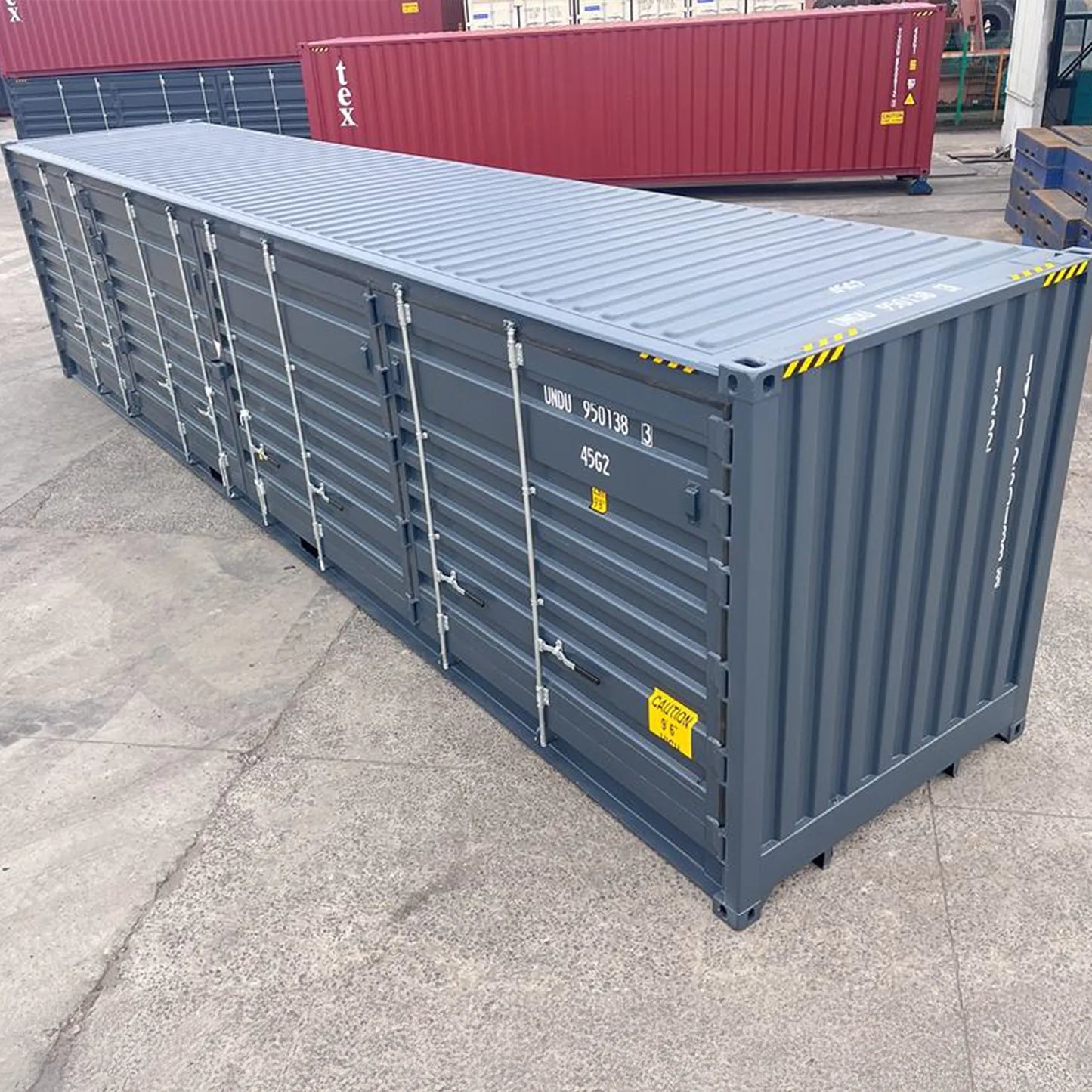 CONTENEDOR HIGH CUBE DE 40 PIES CON APERTURA LATERAL, RAL 7016