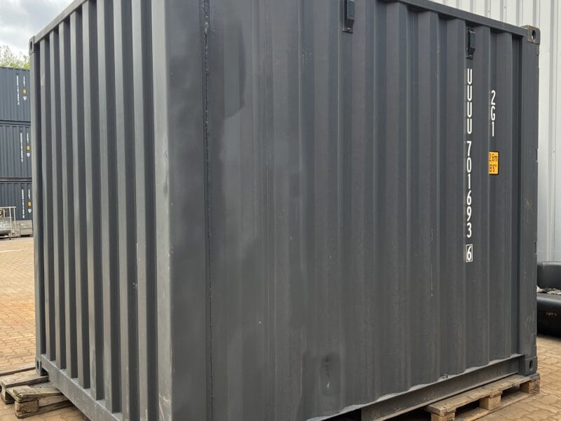 CONTENEDOR MARÍTIMO 10 PIES / ANTRACITA RAL 7016 / COMO NUEVO