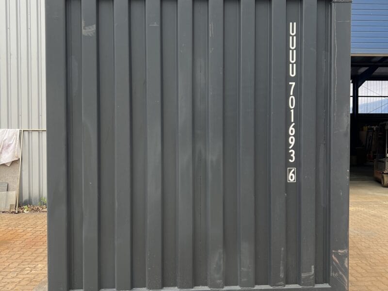 CONTENEDOR MARÍTIMO 10 PIES / ANTRACITA RAL 7016 / COMO NUEVO