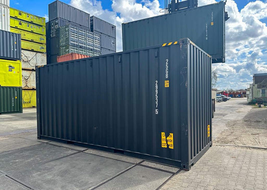 CONTENEDOR MARÍTIMO 20 PIES HIGH CUBE PRIMER VIAJE / ANTRACITA