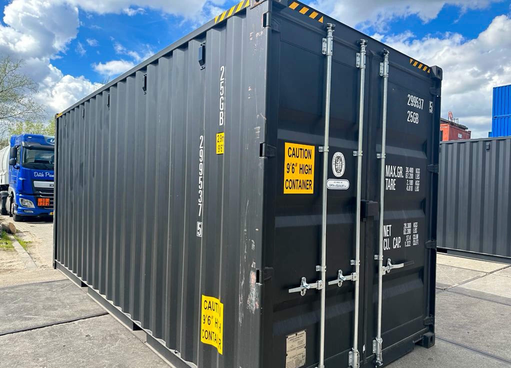 CONTENEDOR MARÍTIMO 20 PIES HIGH CUBE PRIMER VIAJE / ANTRACITA