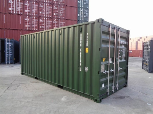 CONTENEDOR MARITIMO DE 20 PIES / RAL 6007