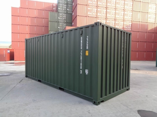 CONTENEDOR MARITIMO DE 20 PIES / RAL 6007