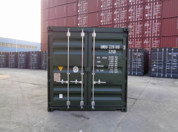 CONTENEDOR MARITIMO DE 20 PIES / RAL 6007