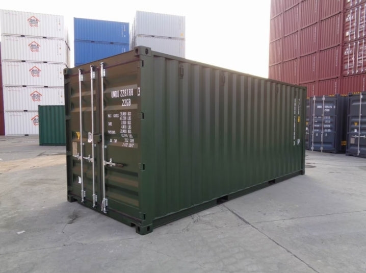 CONTENEDOR MARITIMO DE 20 PIES / RAL 6007