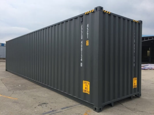CONTENEDOR MARÍTIMO DE 40 PIES / RAL 7016 / VIAJE ÚNICO / GRIS ANTRACITA