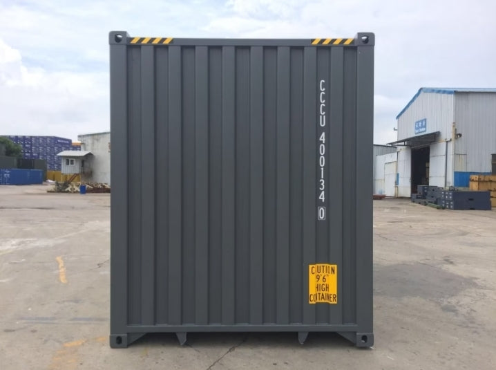 CONTENEDOR MARÍTIMO DE 40 PIES / RAL 7016 / VIAJE ÚNICO / GRIS ANTRACITA