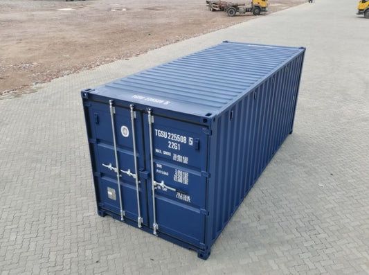 CONTENEDOR MARÍTIMO DE 20 PIES NUEVO ONE-WAY / RAL 5013 AZUL COBALTO